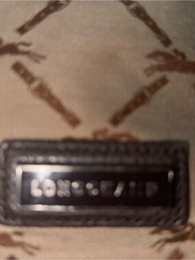 Longchamp Beige Canvas Shoulder Bag